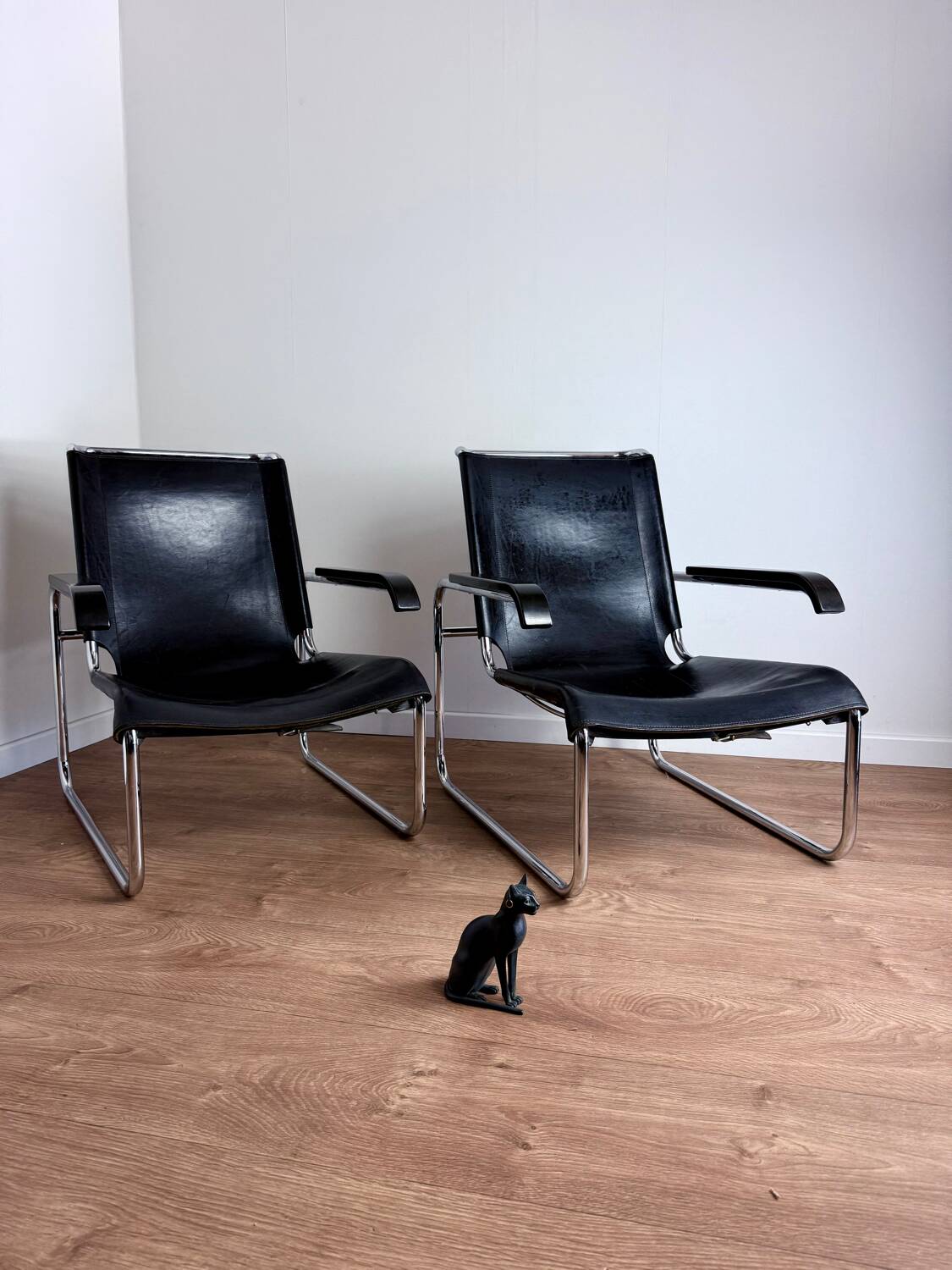 Pair of Thonet B35 armchairs - Marcel Breuer Bauhaus edition - vintage