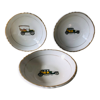 3 old earthenware cups Moulin des loups