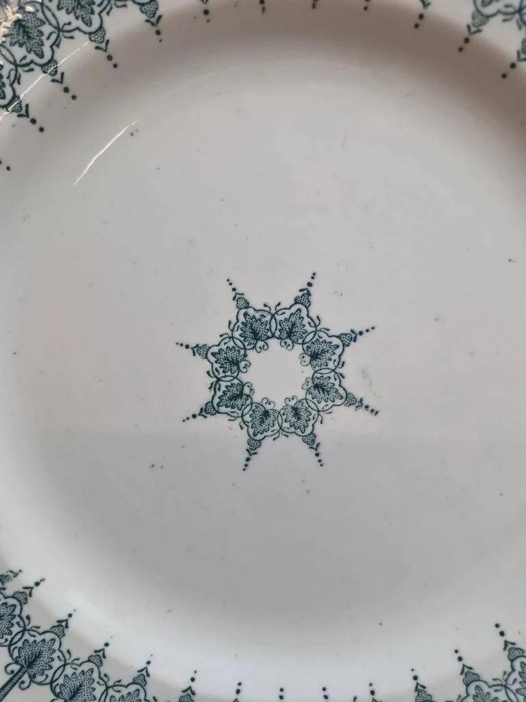 Assiette en terre de fer Saint-Amand modèle Persan