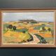 Swedish Oil on Panel “Landscape” by Tage Gavik, Signed, Vintage & Framed