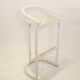 Series of 3 wooden high stools, Italy 1970
