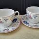 2 tea or coffee cups Porcelain Churchill Model Rosetta