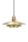 Belid pendant lamp / Danish modern design / brass / aluminum / 1980s