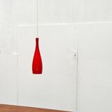 Glass pendant lamp of the mid-century Danish model by Jacob E. Bang for Fog & Mørup and Holmegaard, 1960s.