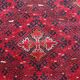 Vintage hand-knotted Kunduz rug, natural dyes, 1940s.