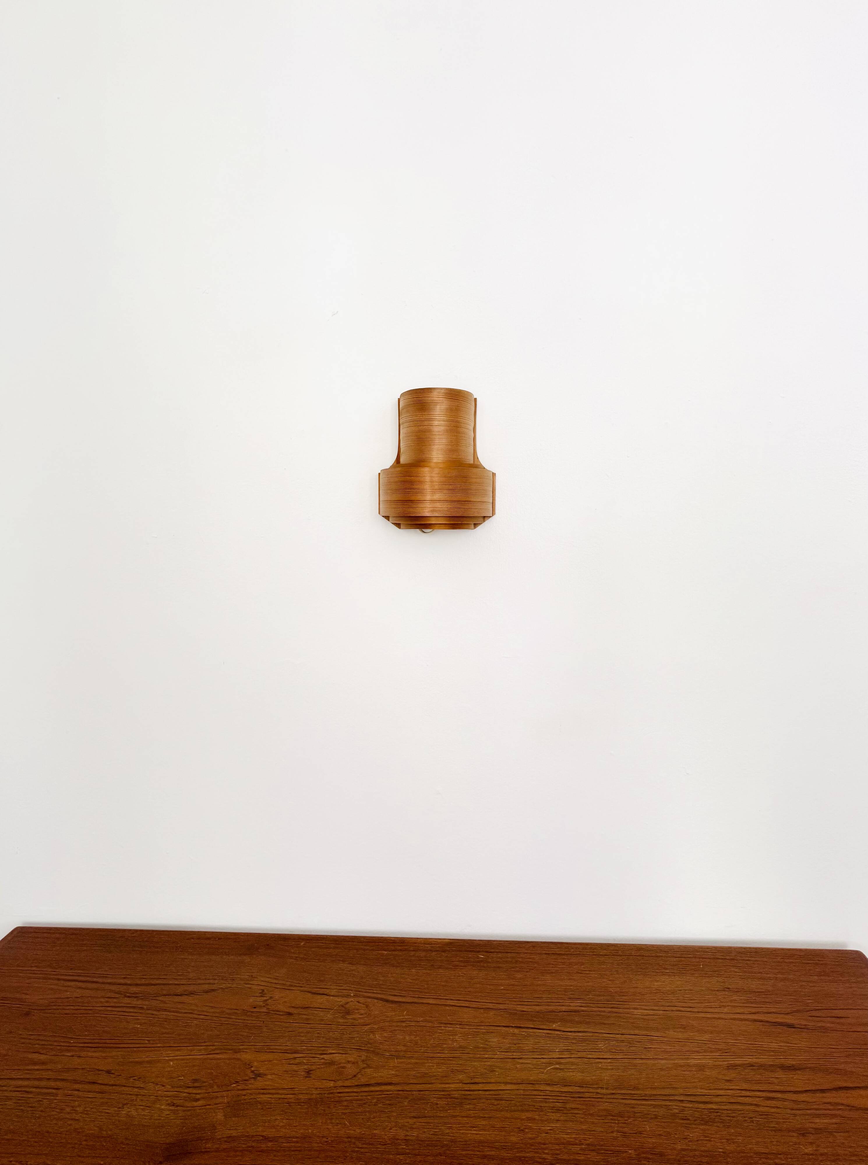 Ensemble de 2 lampes murales en bois par Hans Agne Jakobsson
