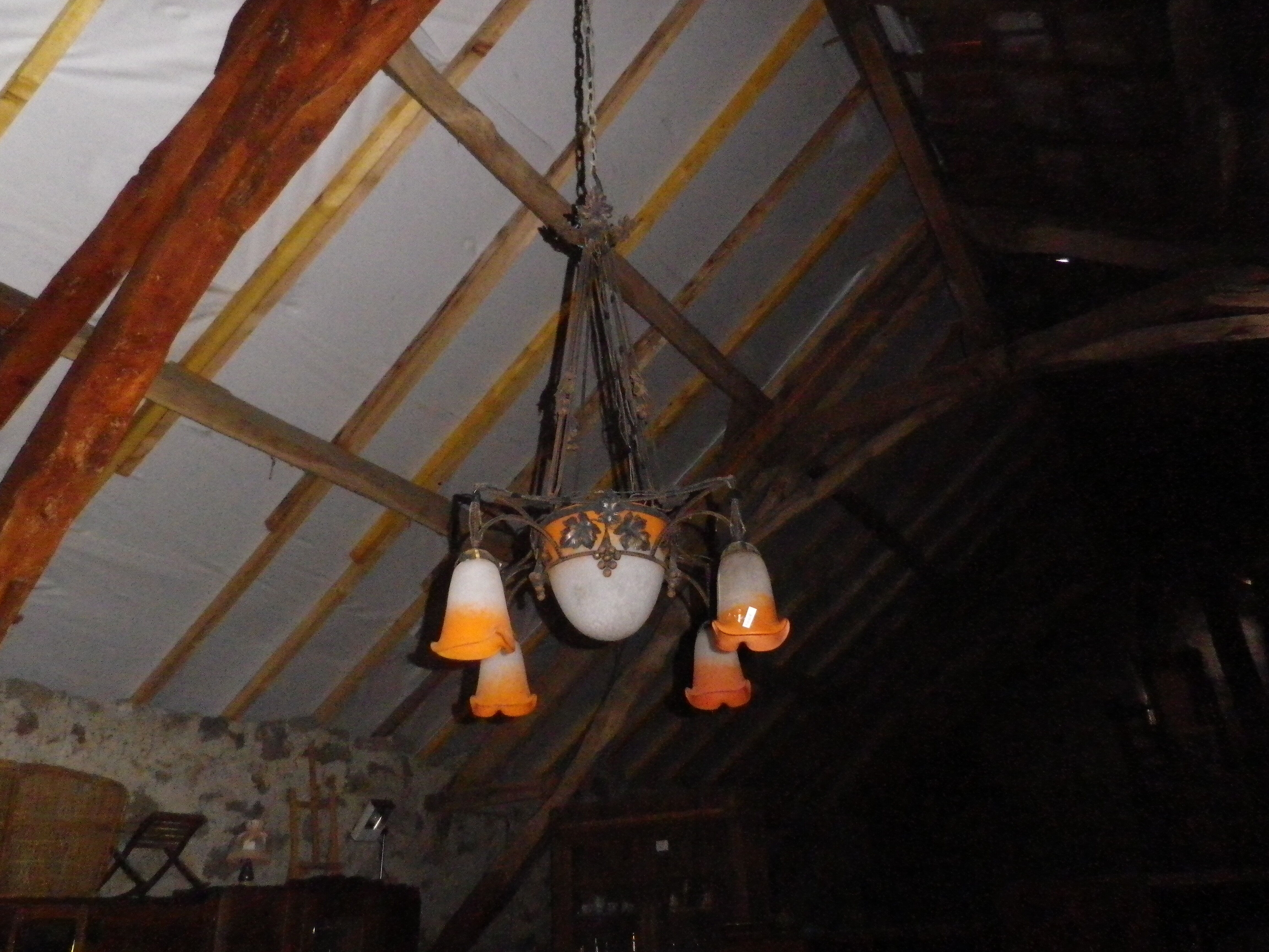 chandelier Rethondes glass paste