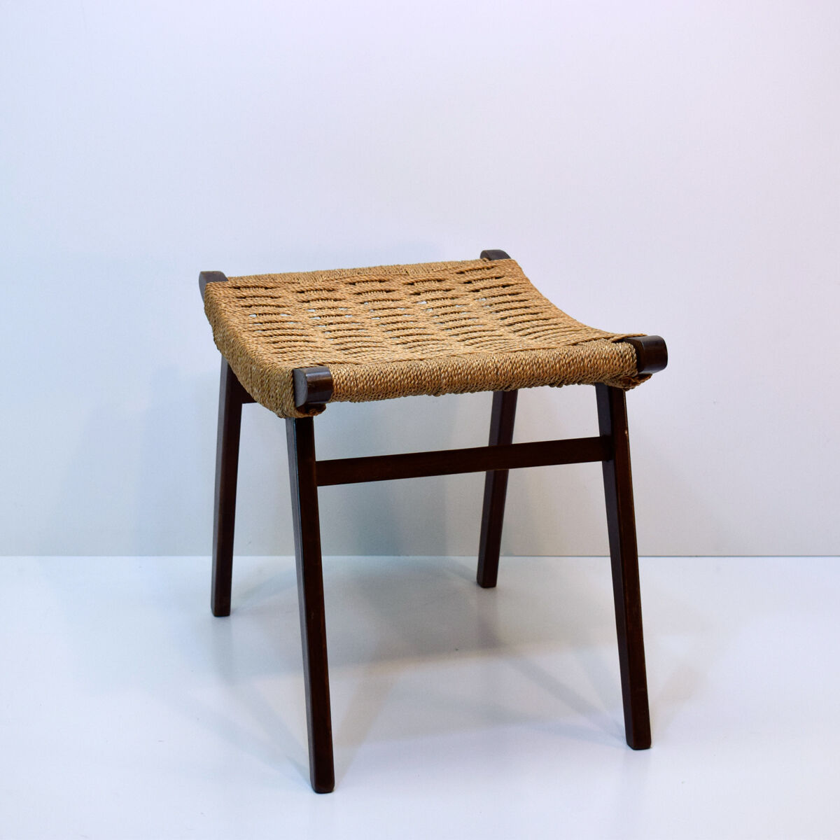 Gispen's Ottoman vintage braided rope stool