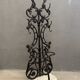 Antique cast iron hall stand, Victorian coat rack with marble base, ornate hall tree, 19th century