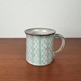 Mid-century modern studio pottery mug by Monika Maetzel, 1960s.