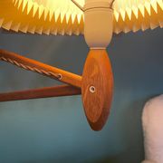 Lampe à ciseaux Le Klint vintage en chêne des années 1960