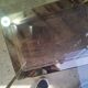 Vintage golden metal rolling dessert trolley