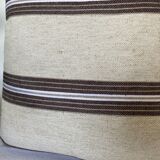 Beige linen cushion