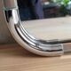 Rectangular mirror 70s plexiglass frame and chromed metal