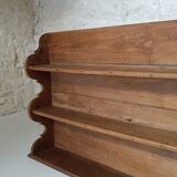 Ancienne étagère  murale en bois brut