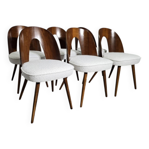 Chaises de salle à manger par Antonin Suman, années 1960, lot de 6