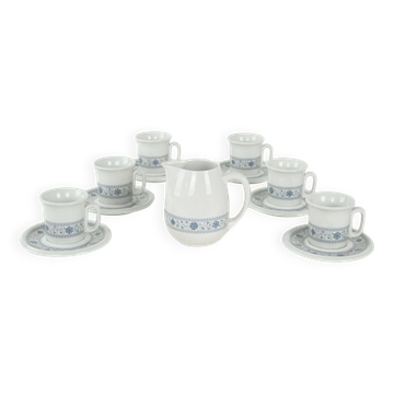 Teapot and cup set, Italian design, 1970s, made in Italy