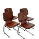 Ensemble de 4 chaises Kusch+Co Flötotto, années 1960.