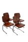 Ensemble de 4 chaises Kusch+Co Flötotto, années 1960.