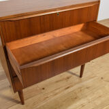 Mid-century teak dresser with dressing table, Denmark, 1960s