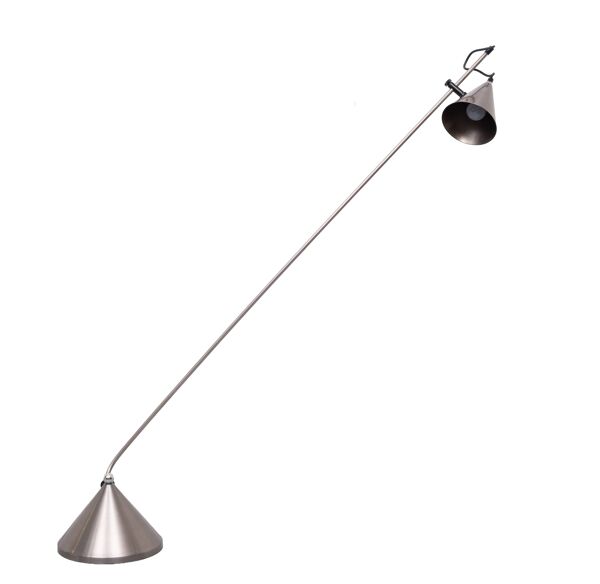 Lampe de sol post-moderne Pola Amstelveen, aluminium, style Memphis, années 1980.