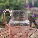 Pink art deco pitcher