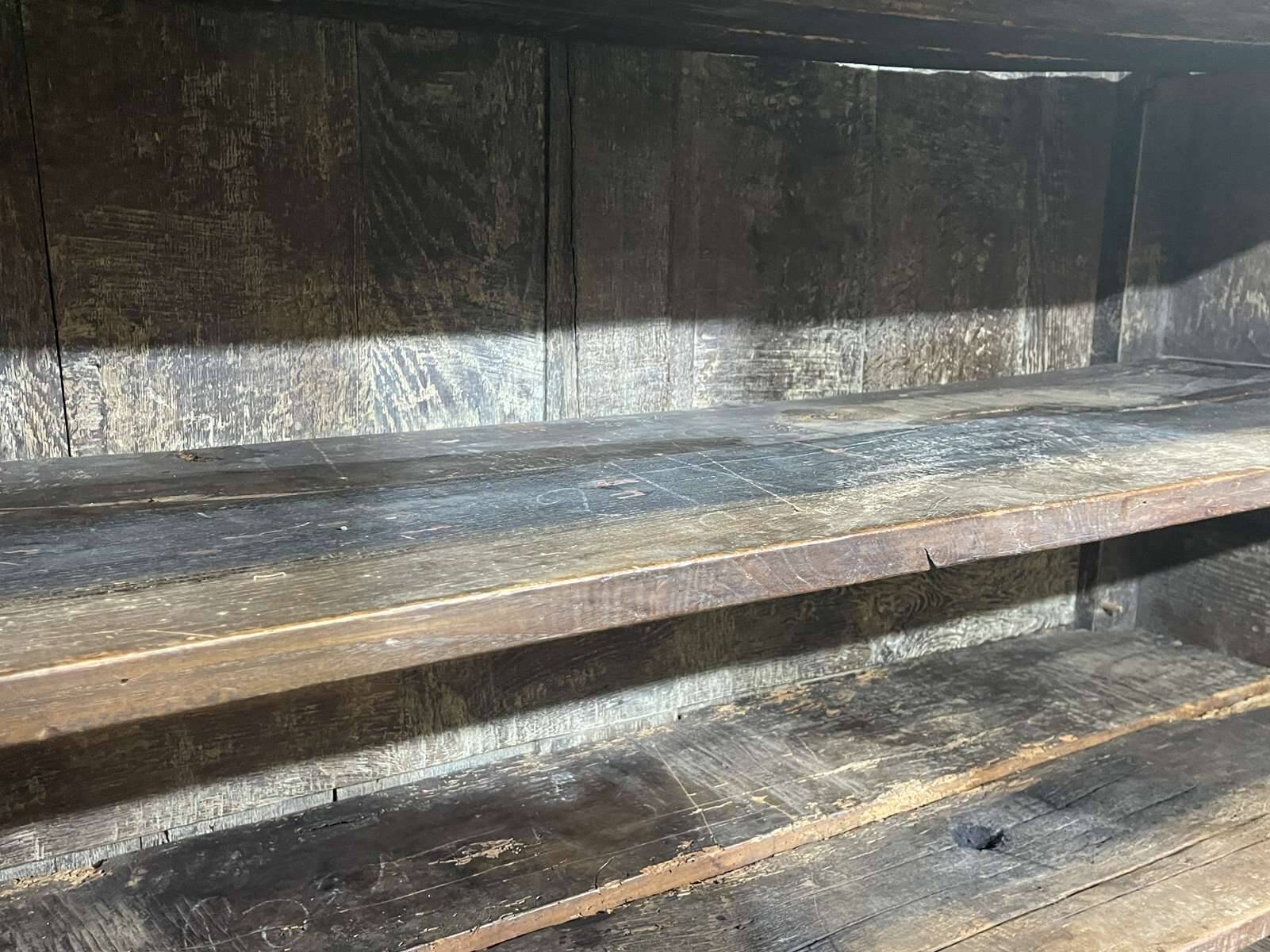 19th century rustic oak wardrobe