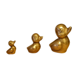 Vintage Solid Brass Ducks