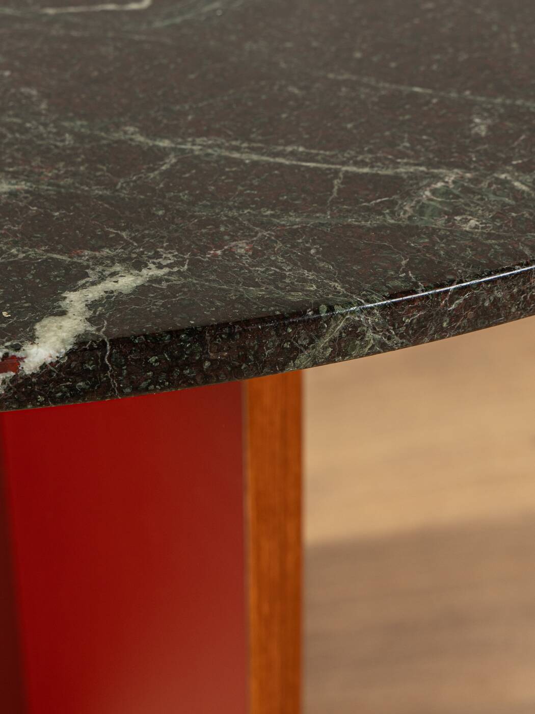 1960s marble dining table, Ø 110 cm