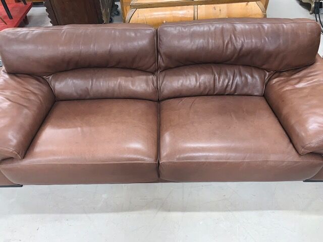 Roche bobois leather sofa