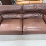 Roche bobois leather sofa
