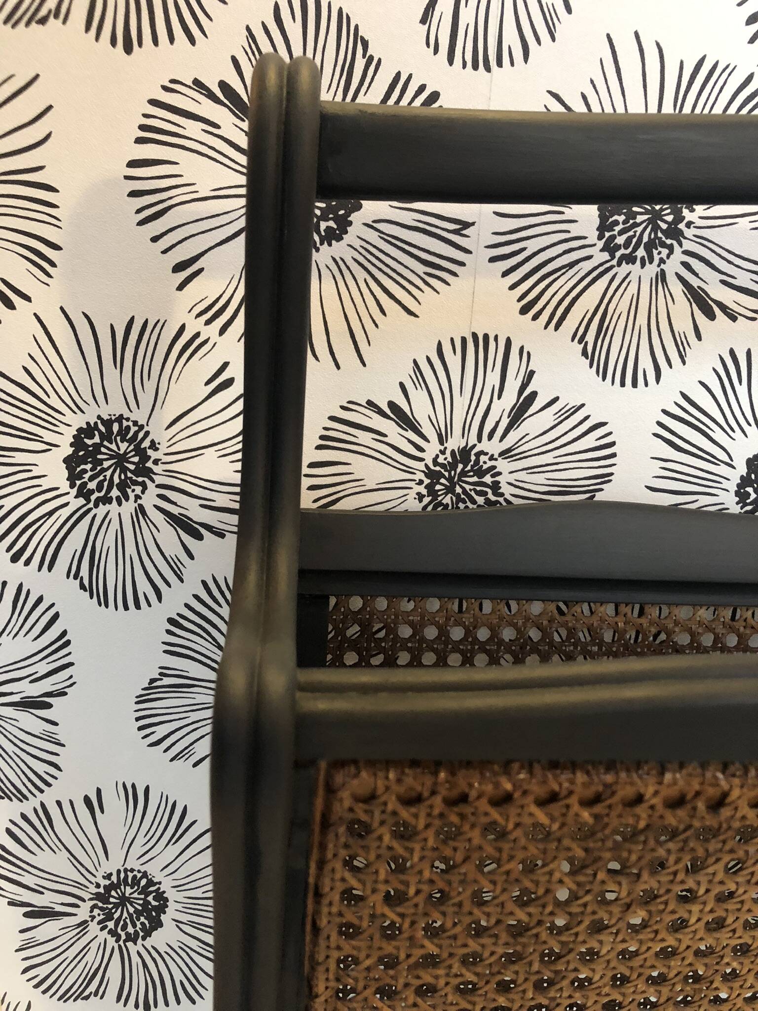 Pia wooden and cane magazine rack