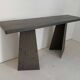 Console en acier et plateau massif