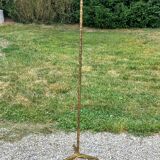 1950s bamboo floor lamp attributed to Maison Baguès in gilded bronze