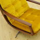 Fauteuil pivotant en velours, années 1970