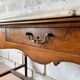 Console ancienne en noyer et marbre - 19ème