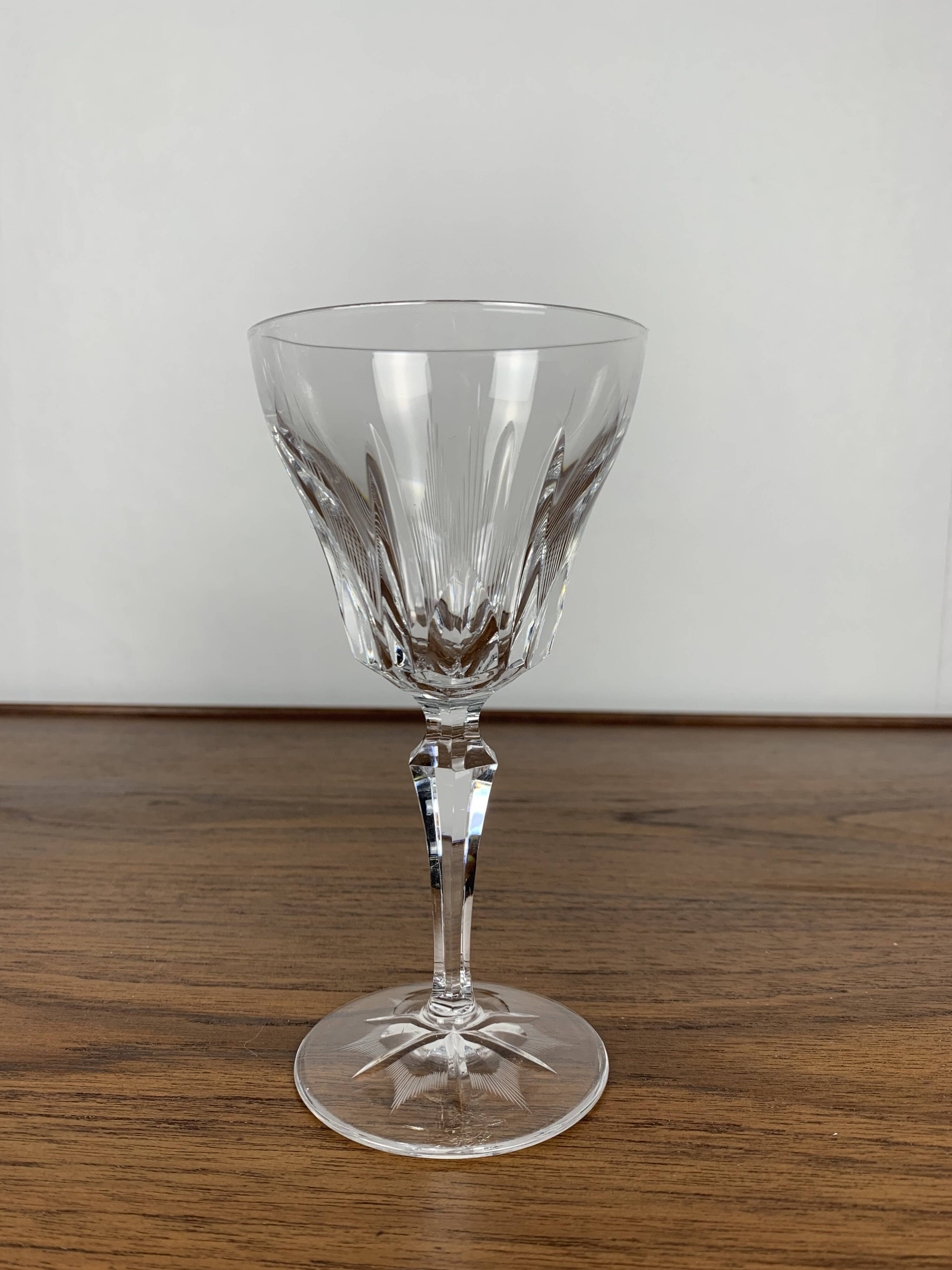Set of 4 Villeroy & Boch crystal glasses, 20th century.