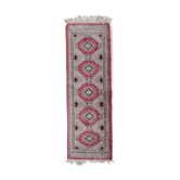 Vintage carpet Uzbek Bukhara handmade 32cm x 97cm 1970s
