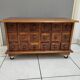 Trade furniture, apothecary in oak, late 19th century.