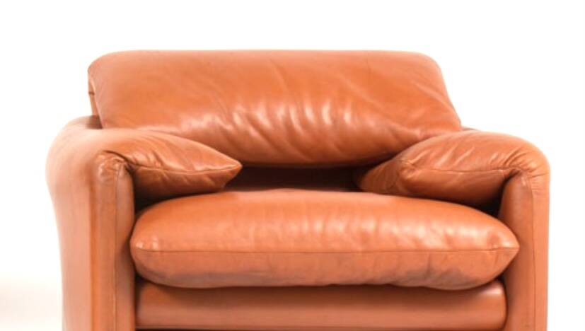 Cassina Maralunga leather armchair