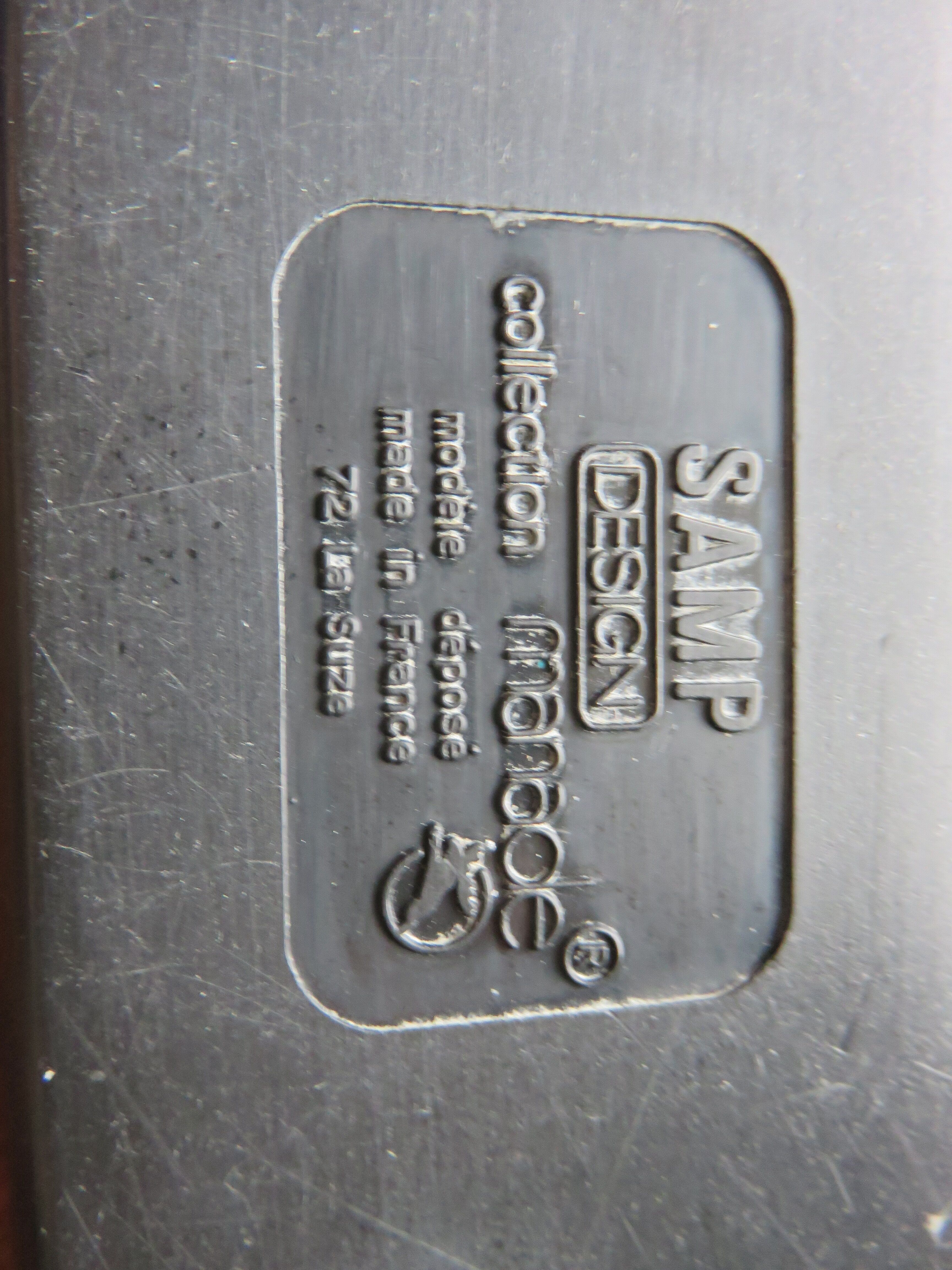 Orange Manade desk lamp "SAMP Design", France 1972