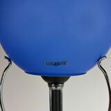 Italian design floorlamp with blue murano glass, 1990s