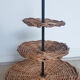 Rattan fruit or cheese holder, vintage, 50s