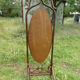 Vintage rattan psychedelic mirror 175x56cm