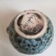 Blue ceramic vase vallauris