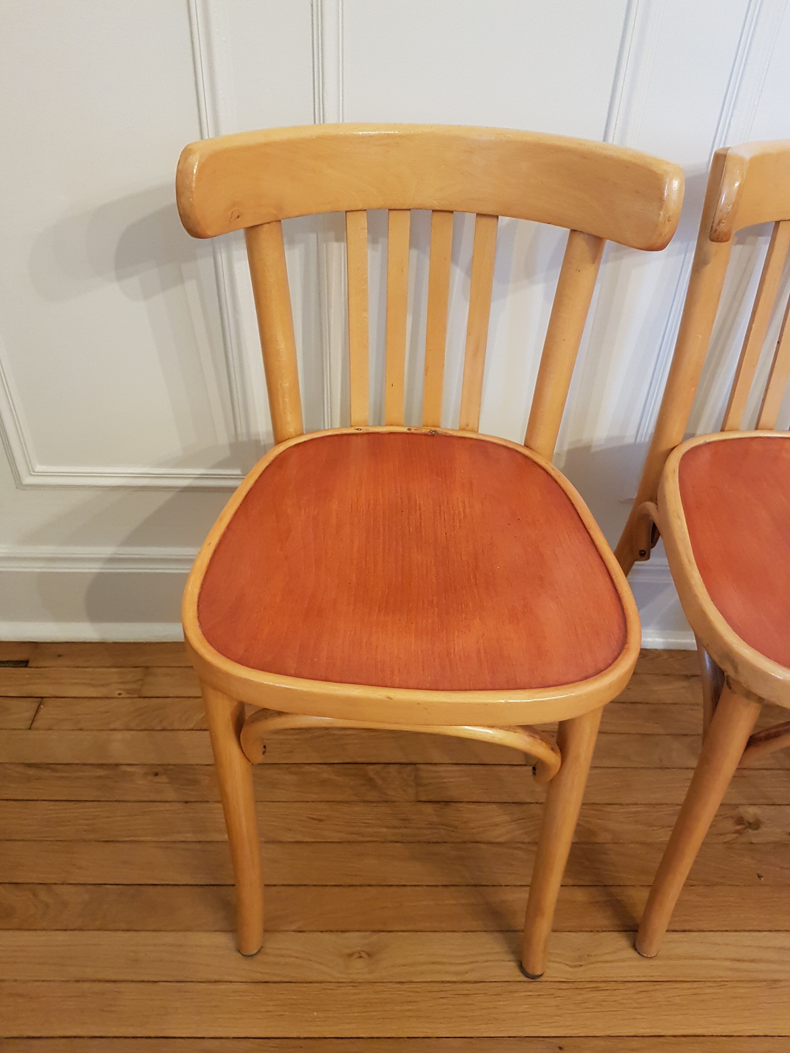 Series of 4 bistro chairs