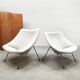Vintage design Artifort 'Oyster' lounge chairs set Pierre Paulin 1960