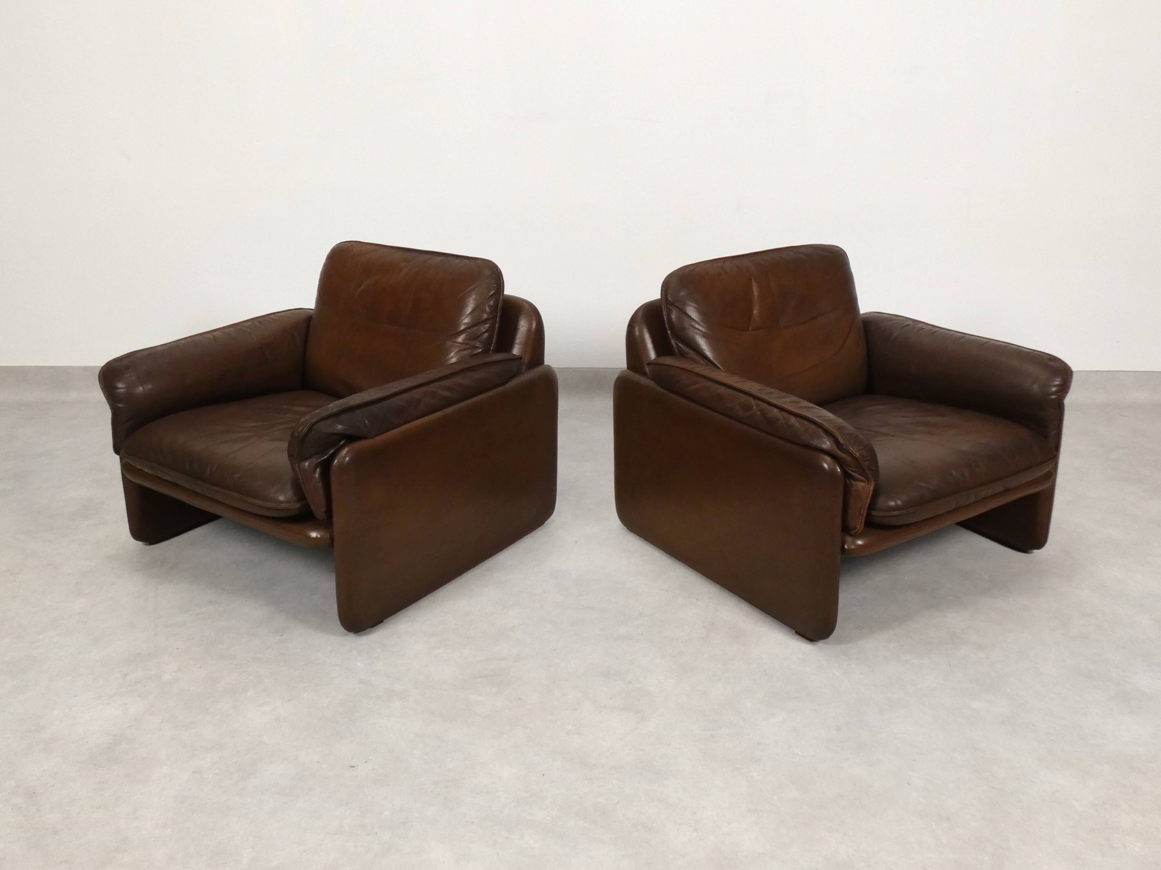 set of 2 De Sede DS61 fauteuils