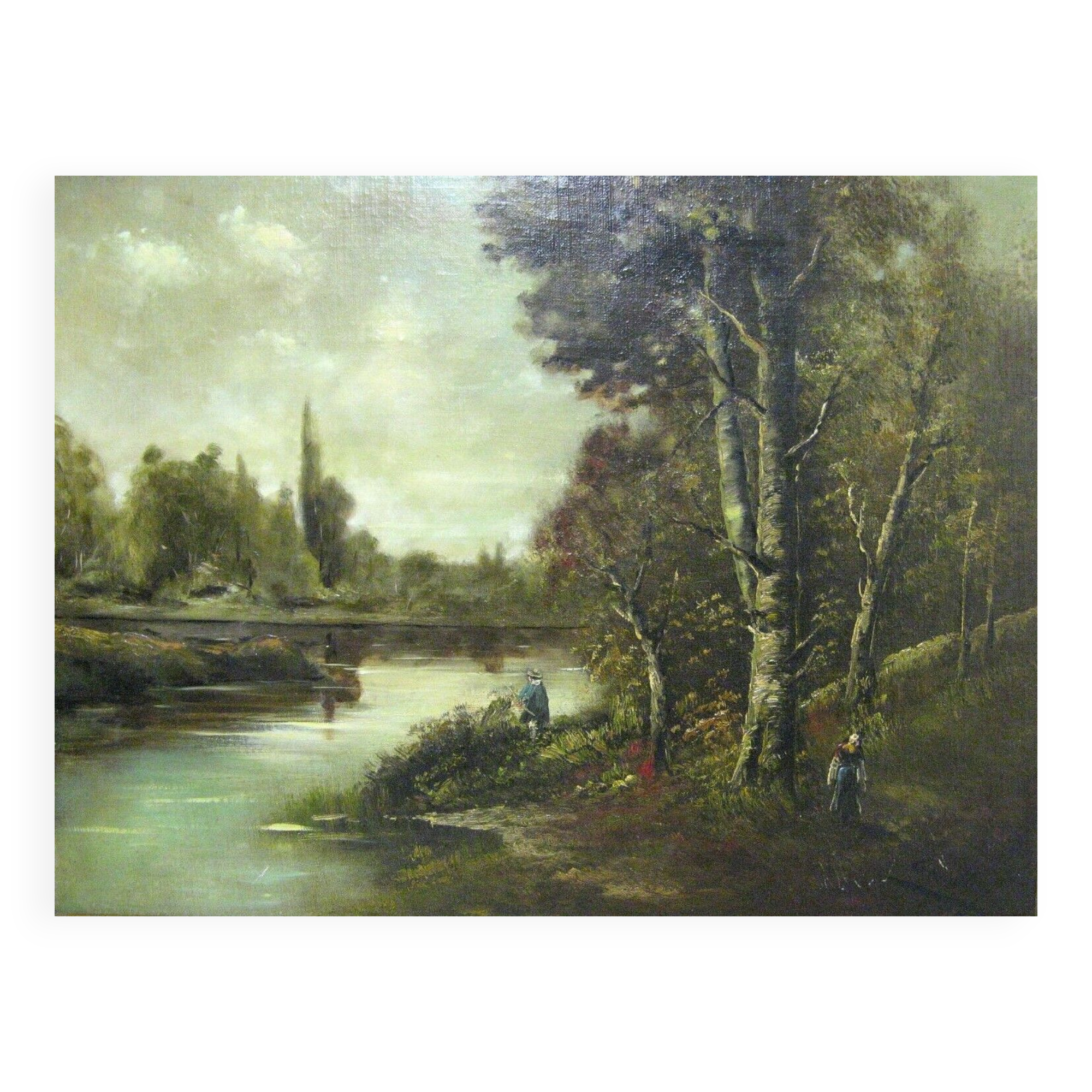 Painting / landscape / barbizon style / oil painting.