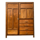 Ancienne armoire scolaire, grand vestiaire Art Déco